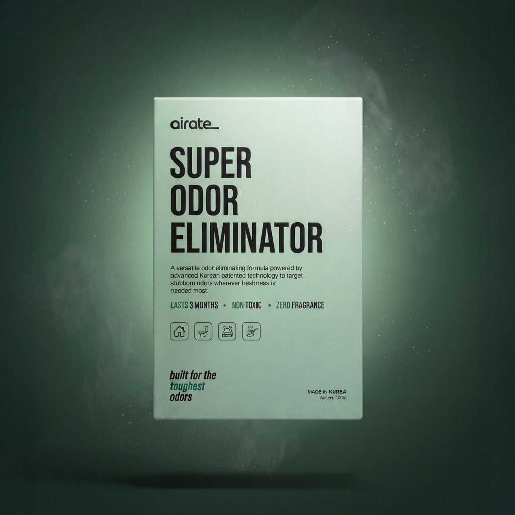 Airate Super Odor Eliminator – Powerful Long-Lasting Odor Removing Pouch for Rooms, Cars, Bathrooms, Closets & More