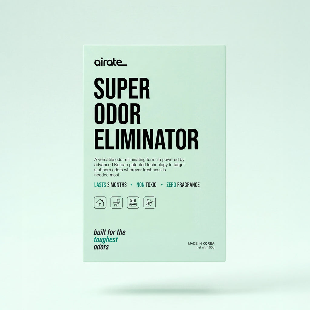 Airate Super Odor Eliminator – Powerful Long-Lasting Odor Removing Pouch for Rooms, Cars, Bathrooms, Closets & More