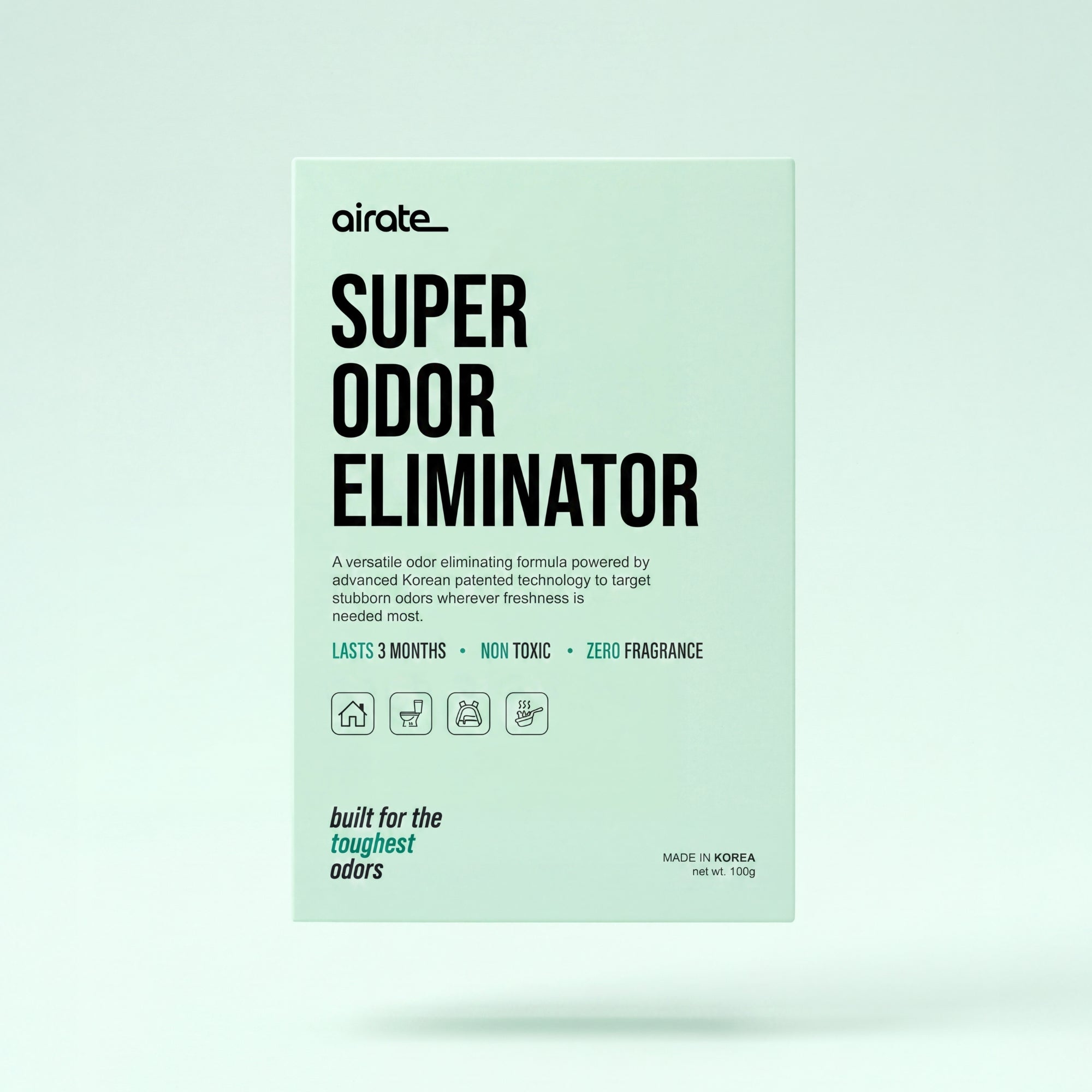 Airate Super Odor Eliminator – Powerful Long-Lasting Odor Removing Pouch for Rooms, Cars, Bathrooms, Closets & More